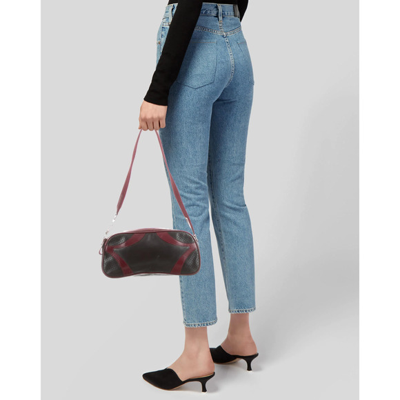 Prada Crossbody Bag in Burgundy and Dark Green - Picture 7 of 17